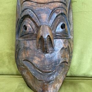 Antique African Dan Kran Mask, Antique Wood Tribal Art Vintage Hand Carved